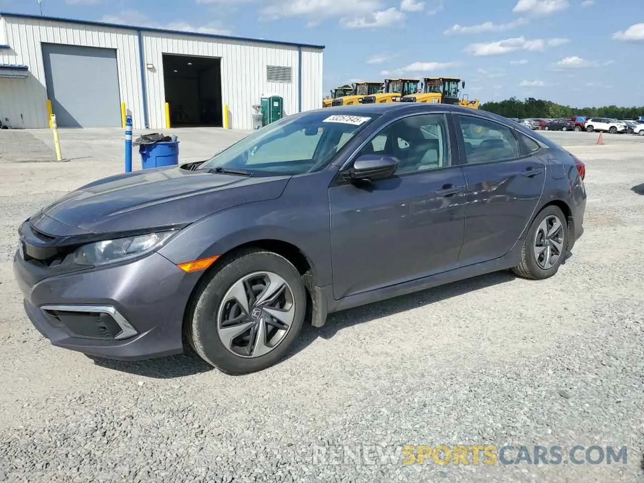 1 Photograph of a damaged car 2HGFC2F61KH603872 HONDA CIVIC 2019