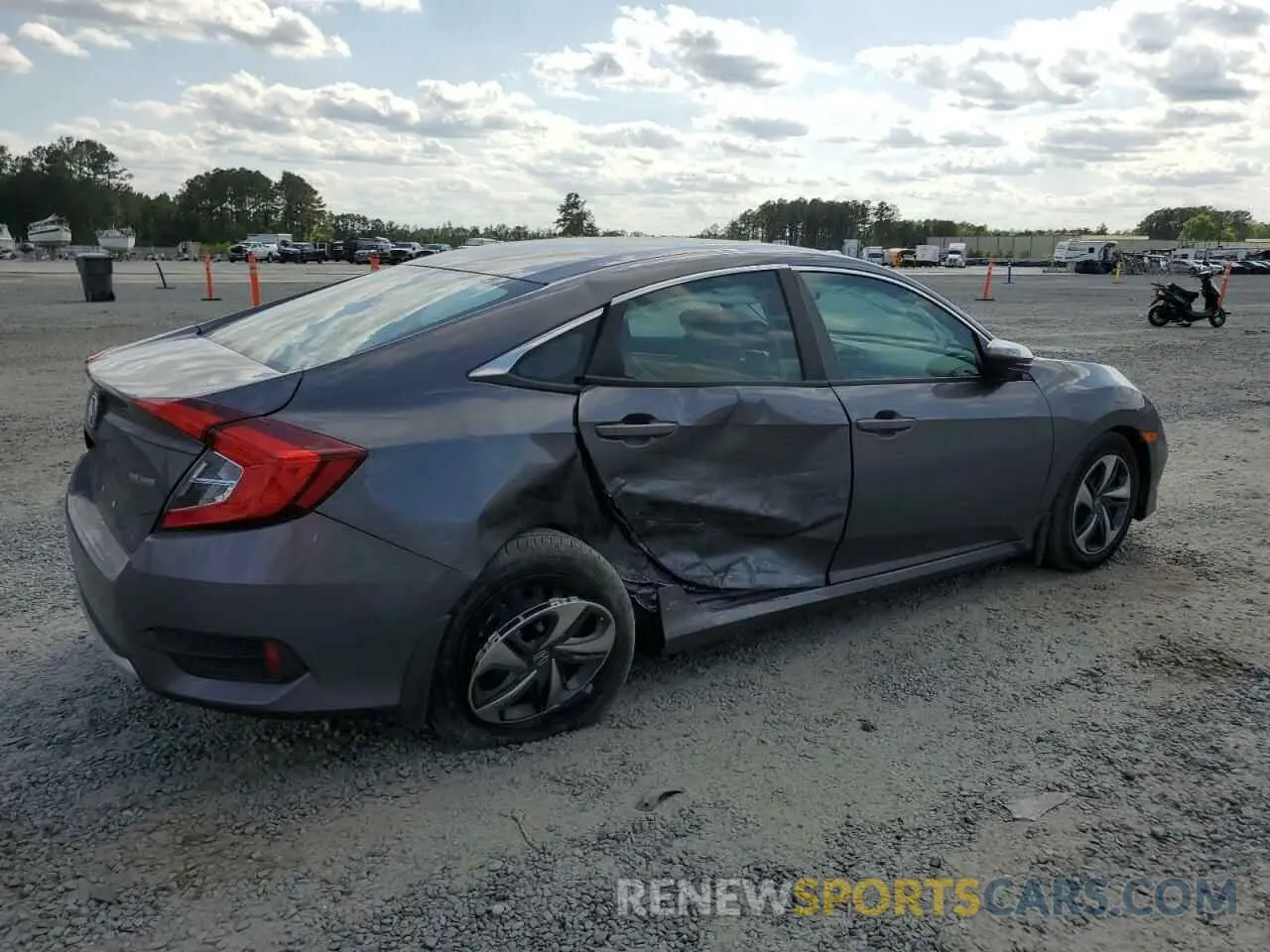 3 Photograph of a damaged car 2HGFC2F61KH603872 HONDA CIVIC 2019