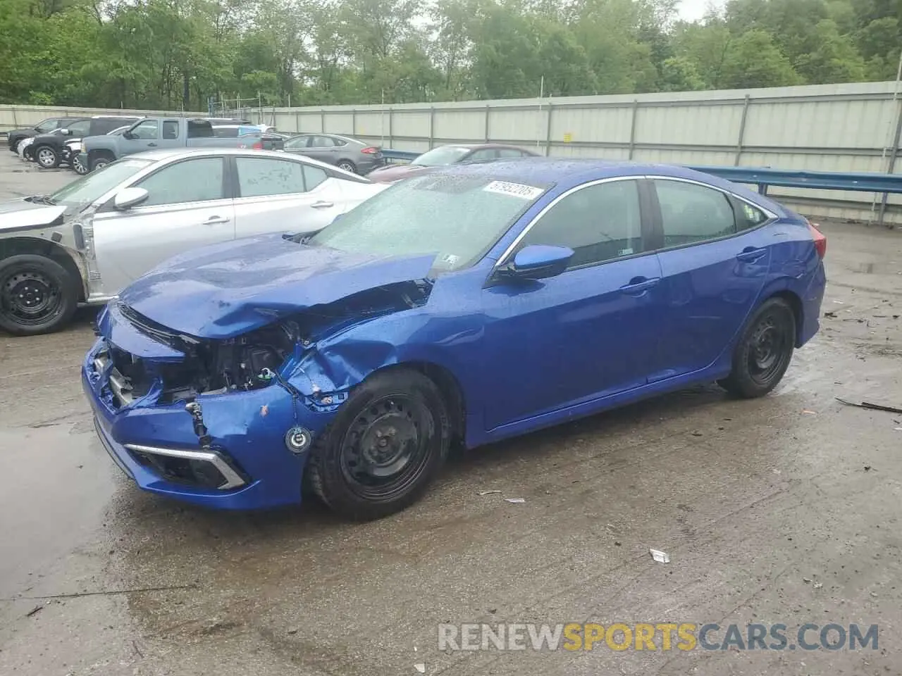 1 Photograph of a damaged car 2HGFC2F61KH604469 HONDA CIVIC 2019