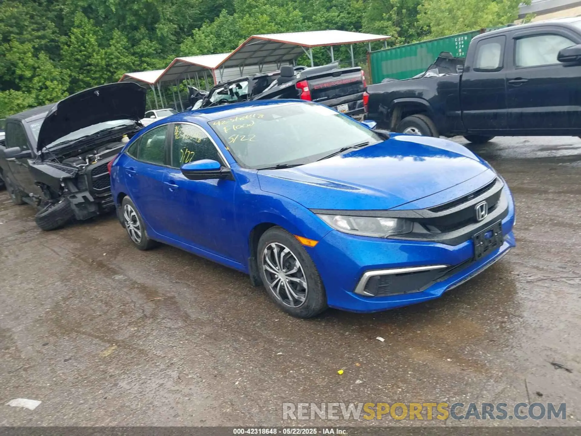 1 Photograph of a damaged car 2HGFC2F62KH511959 HONDA CIVIC 2019