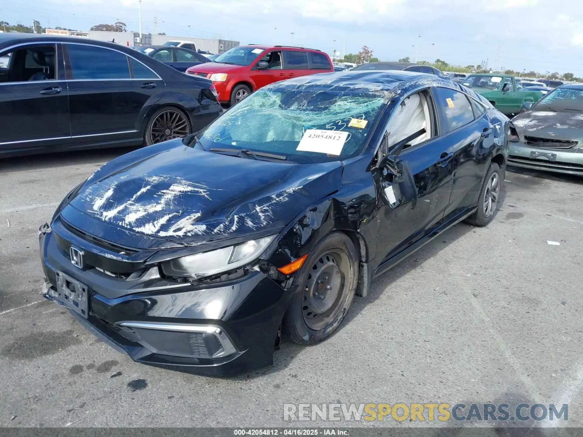 2 Photograph of a damaged car 2HGFC2F62KH525327 HONDA CIVIC 2019
