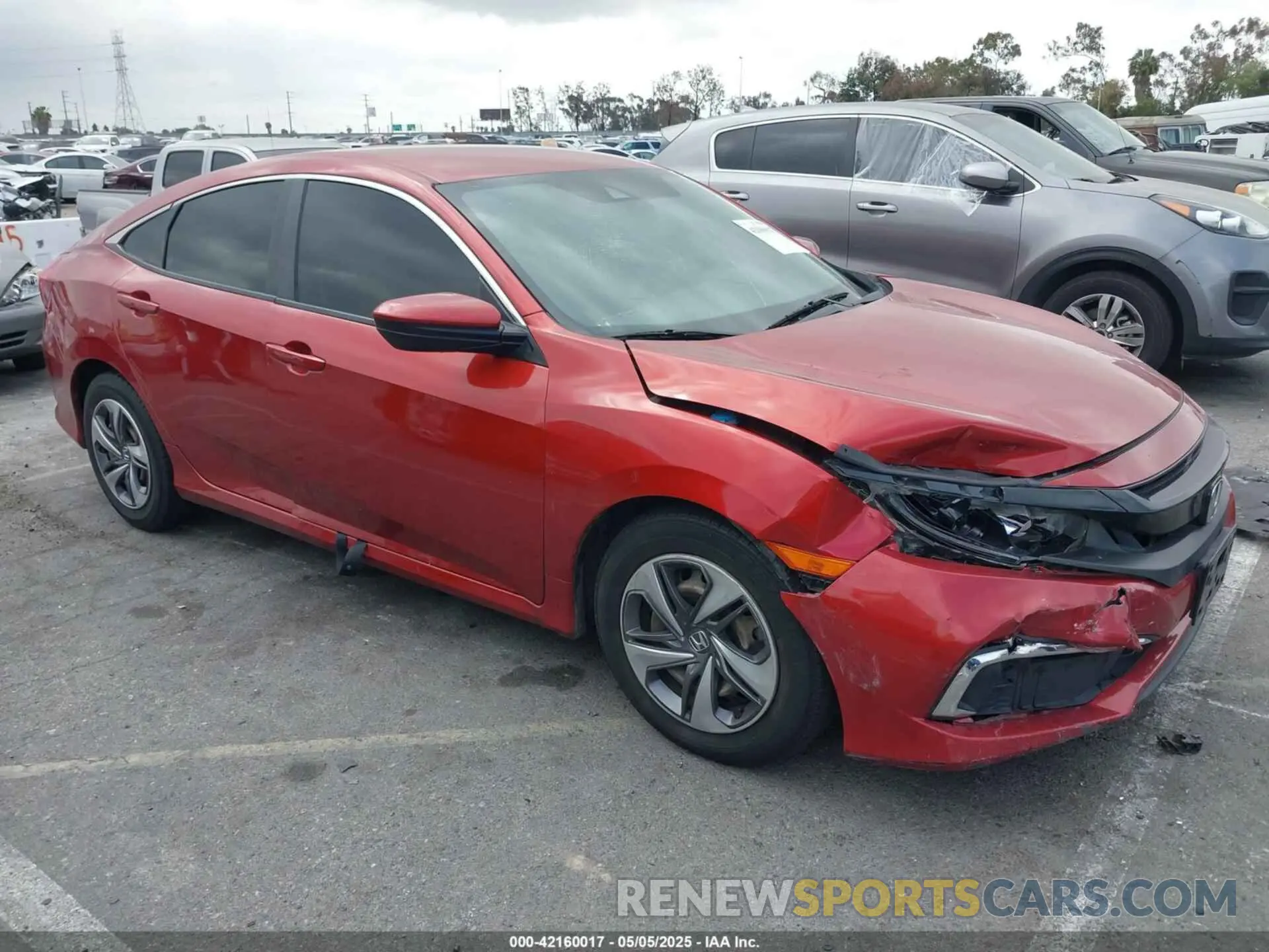 1 Photograph of a damaged car 2HGFC2F62KH559932 HONDA CIVIC 2019