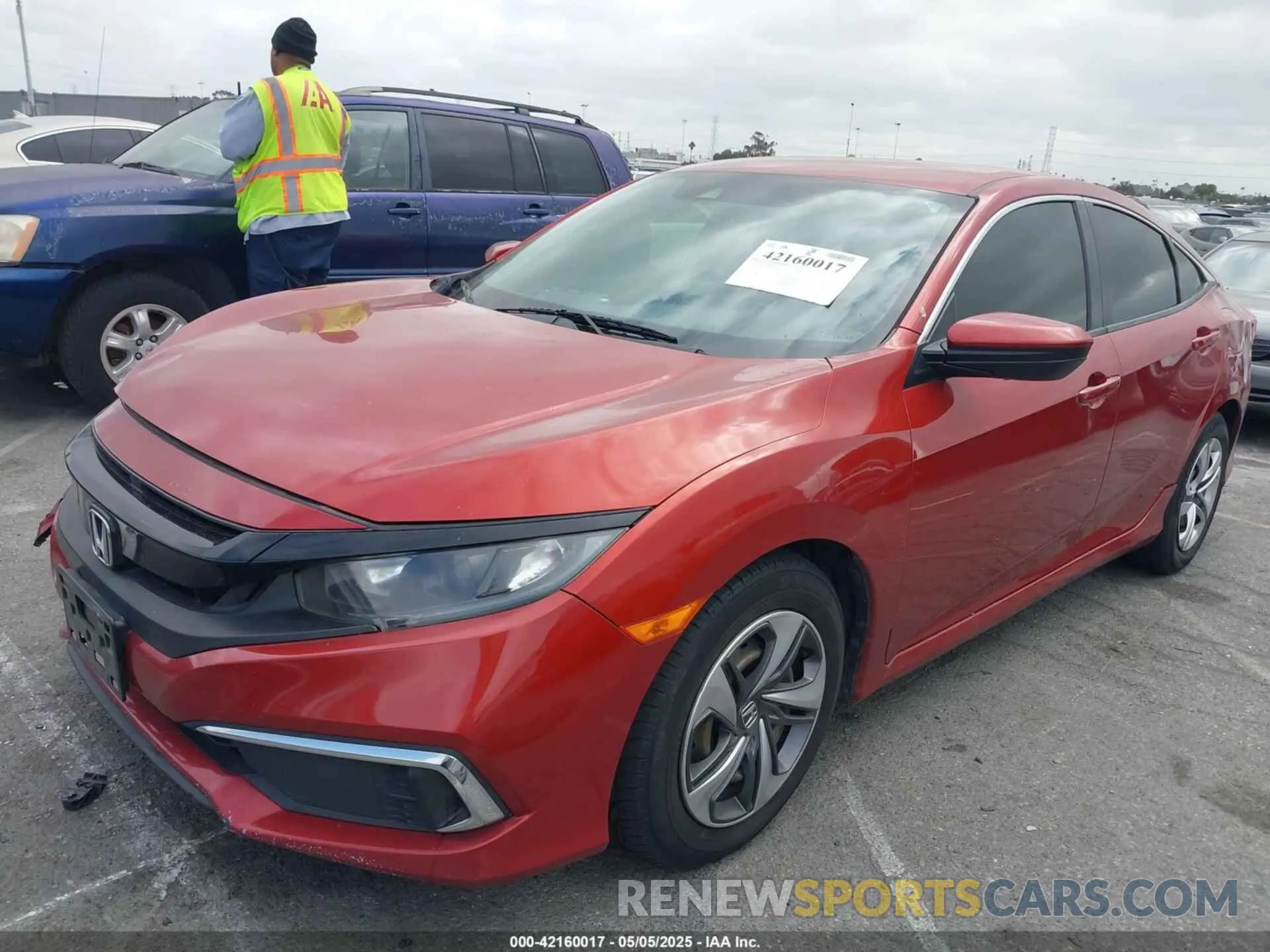 2 Photograph of a damaged car 2HGFC2F62KH559932 HONDA CIVIC 2019