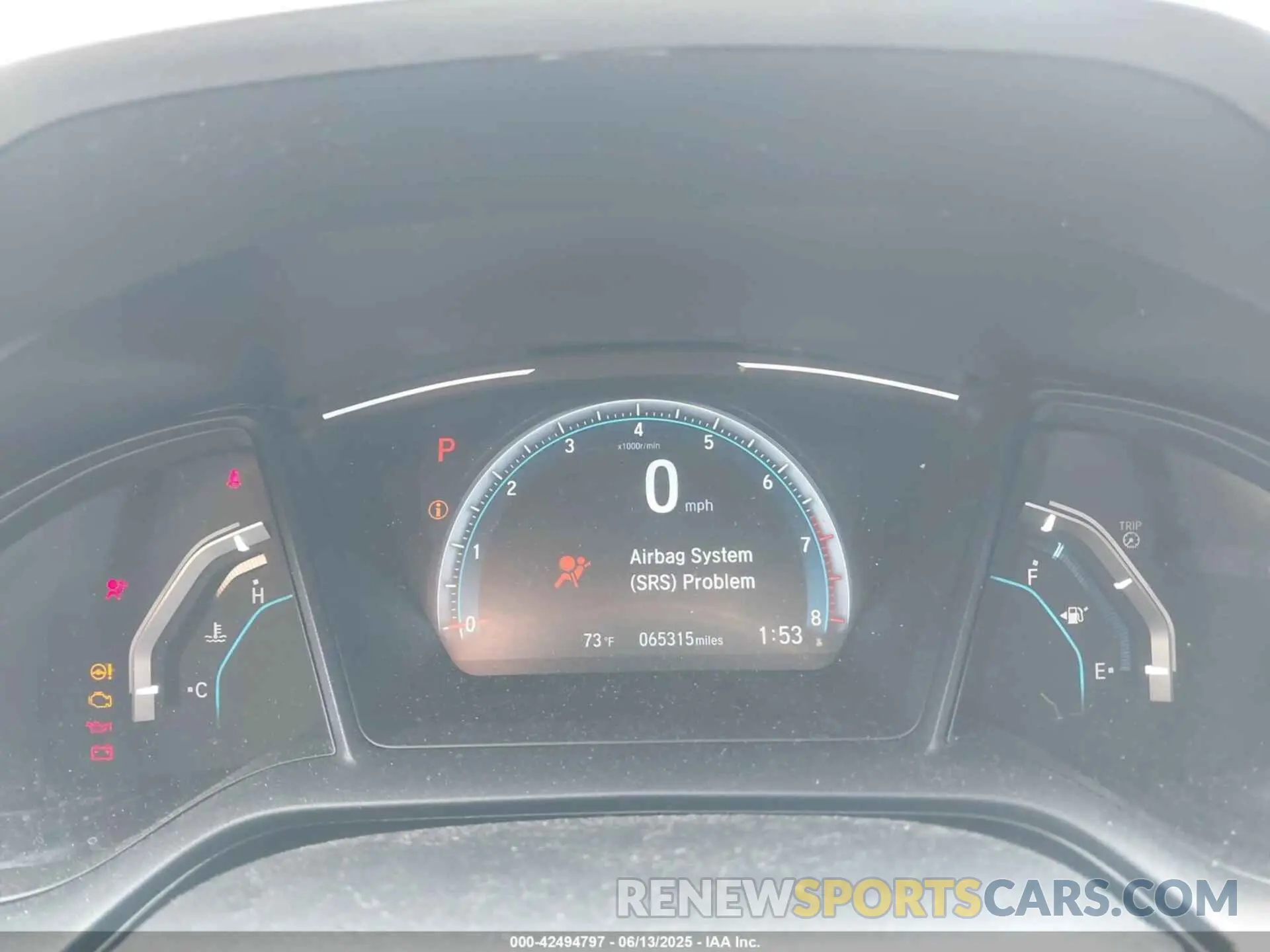7 Photograph of a damaged car 2HGFC2F62KH560739 HONDA CIVIC 2019