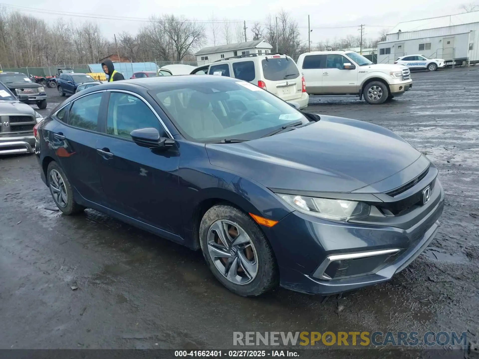 1 Photograph of a damaged car 2HGFC2F62KH573586 HONDA CIVIC 2019
