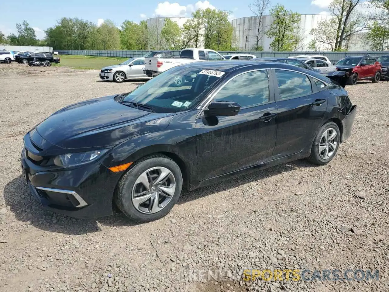 1 Photograph of a damaged car 2HGFC2F62KH579534 HONDA CIVIC 2019