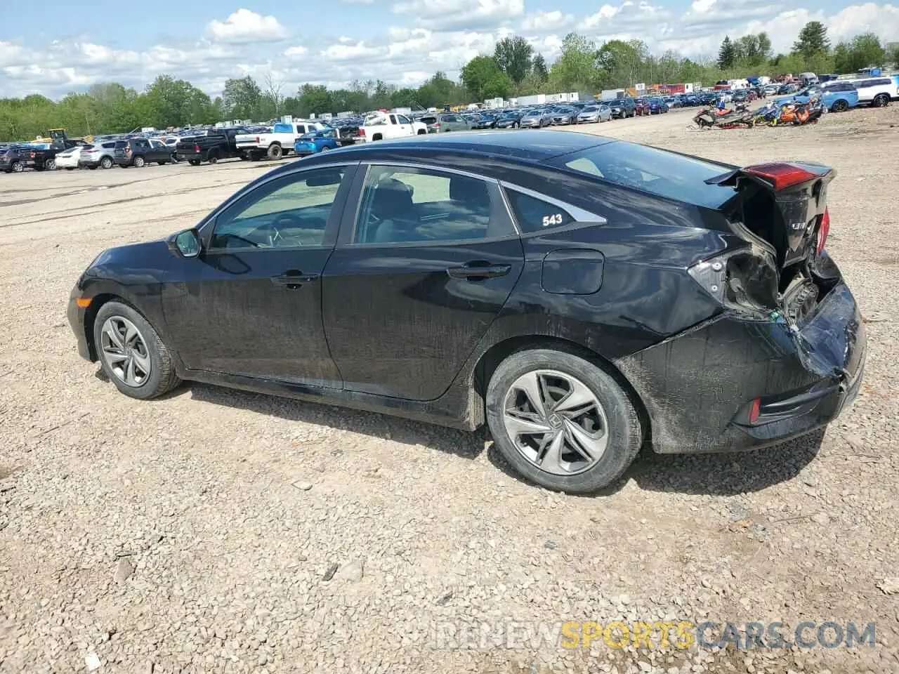 2 Photograph of a damaged car 2HGFC2F62KH579534 HONDA CIVIC 2019