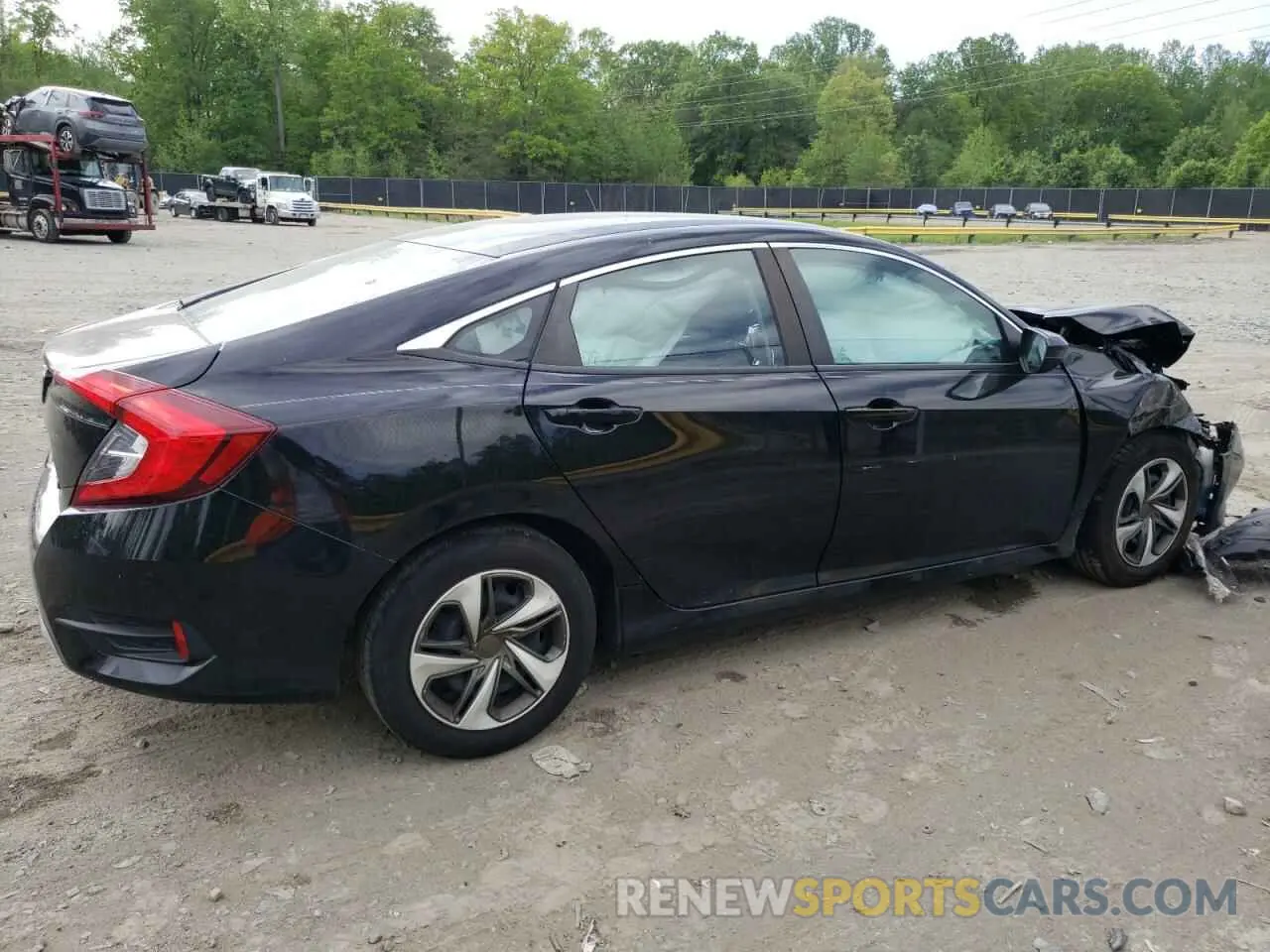 3 Photograph of a damaged car 2HGFC2F62KH598780 HONDA CIVIC 2019
