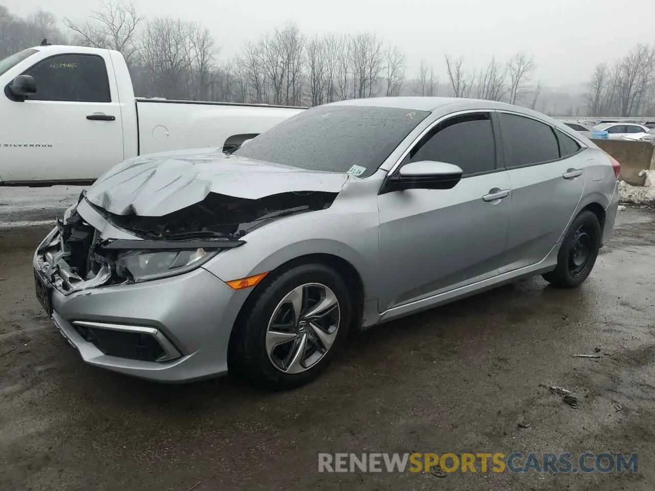 1 Photograph of a damaged car 2HGFC2F62KH601905 HONDA CIVIC 2019