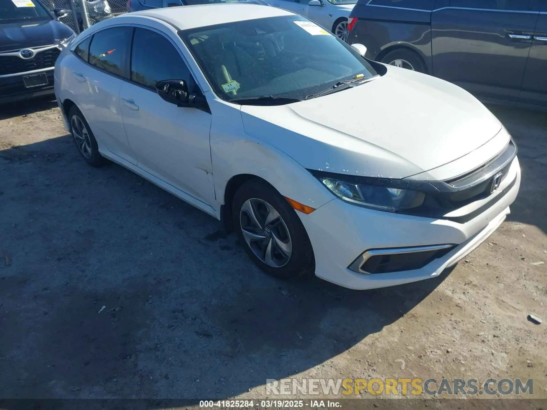 1 Photograph of a damaged car 2HGFC2F63KH504647 HONDA CIVIC 2019