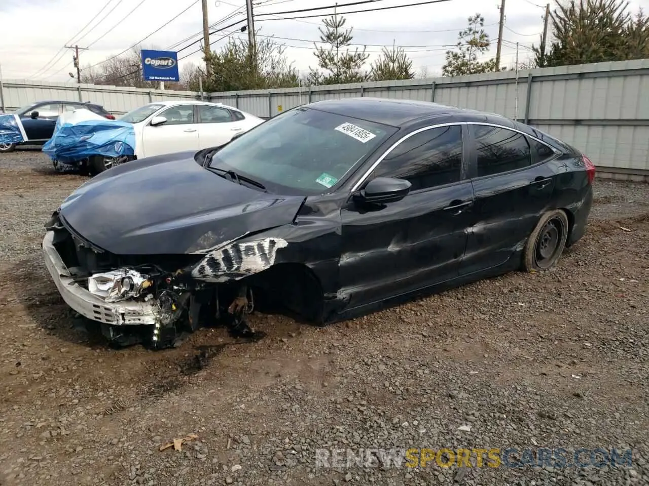 1 Photograph of a damaged car 2HGFC2F63KH513428 HONDA CIVIC 2019