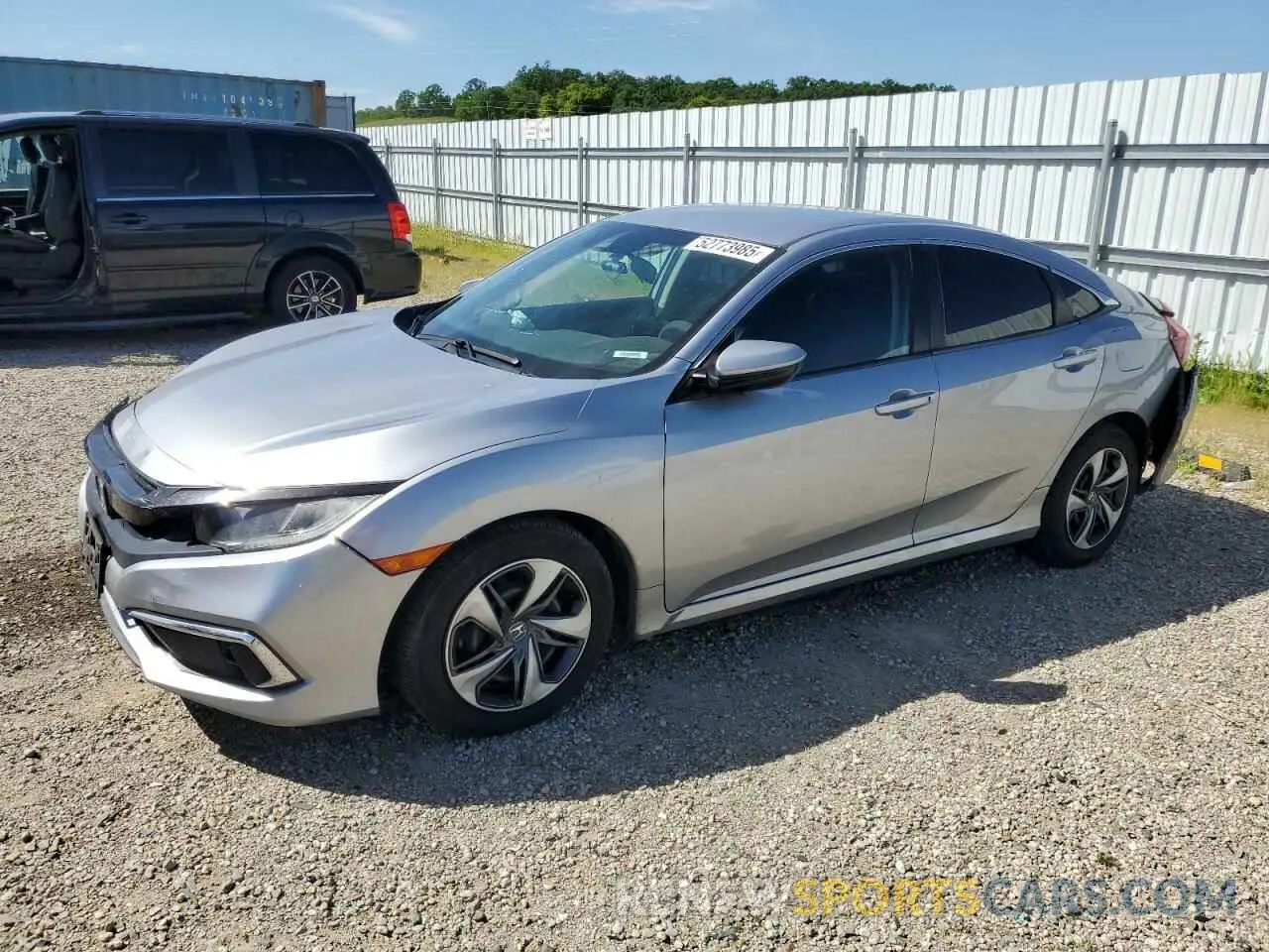 1 Photograph of a damaged car 2HGFC2F63KH539222 HONDA CIVIC 2019