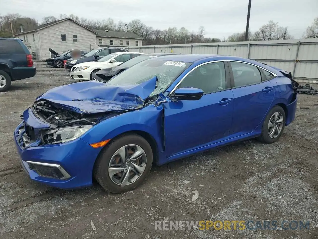 1 Photograph of a damaged car 2HGFC2F63KH549331 HONDA CIVIC 2019
