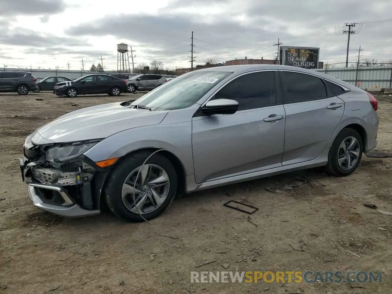 1 Photograph of a damaged car 2HGFC2F63KH572026 HONDA CIVIC 2019