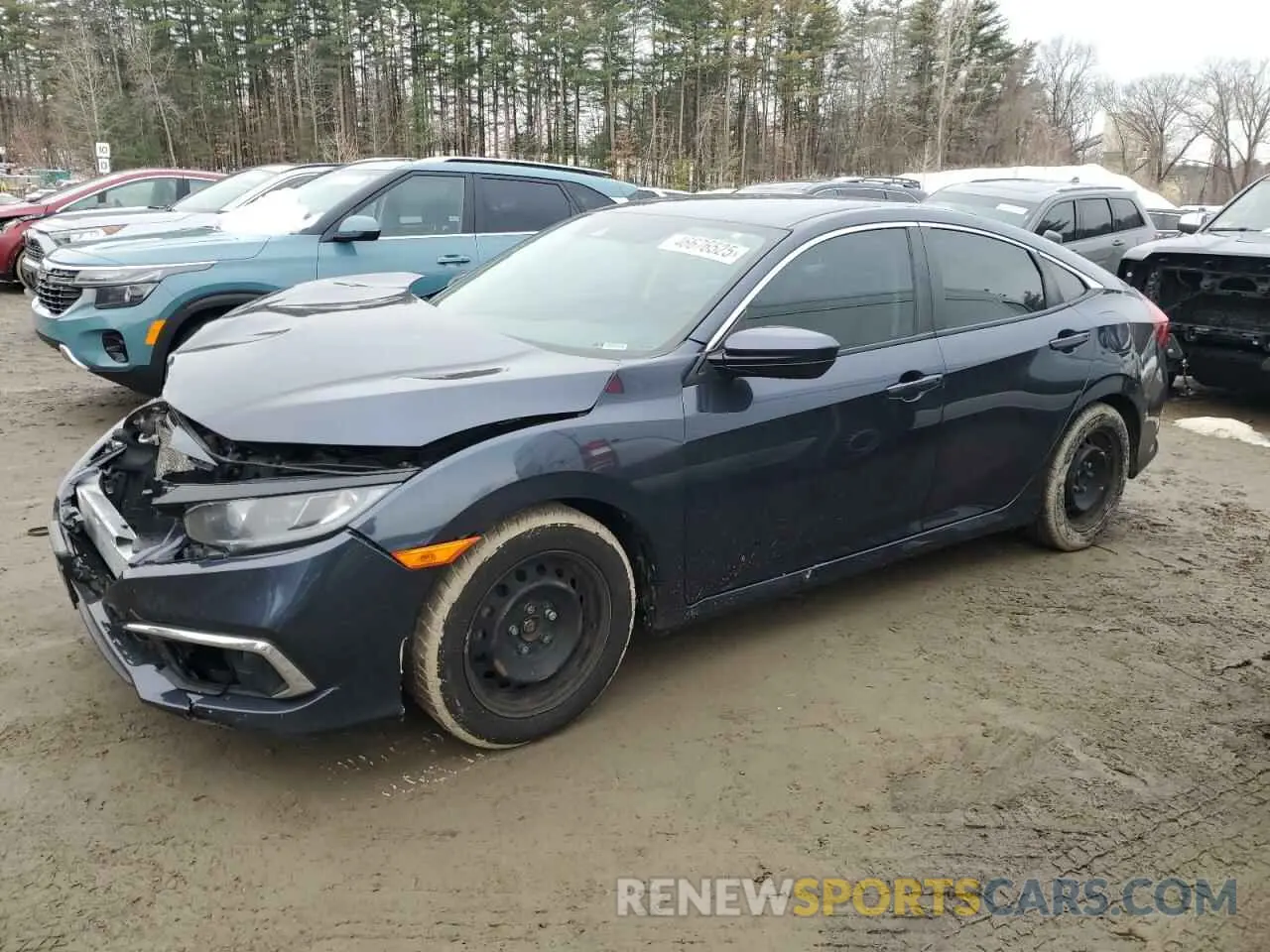 1 Photograph of a damaged car 2HGFC2F63KH574911 HONDA CIVIC 2019
