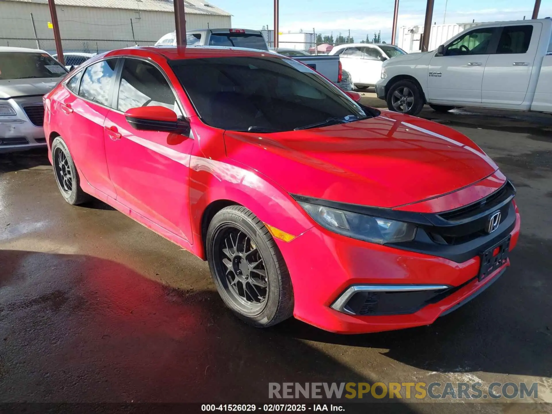1 Photograph of a damaged car 2HGFC2F64KH501871 HONDA CIVIC 2019