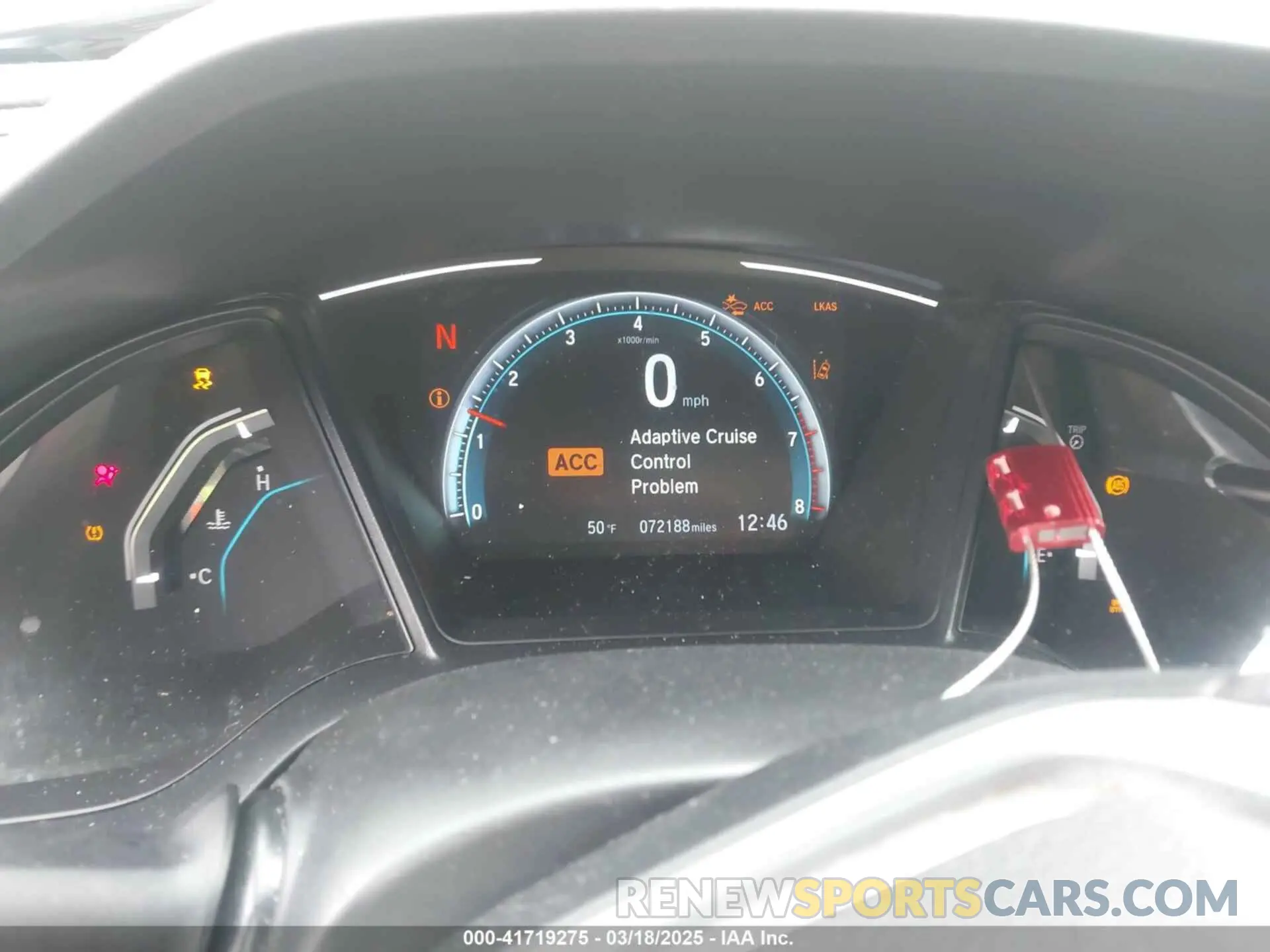 7 Photograph of a damaged car 2HGFC2F64KH518735 HONDA CIVIC 2019