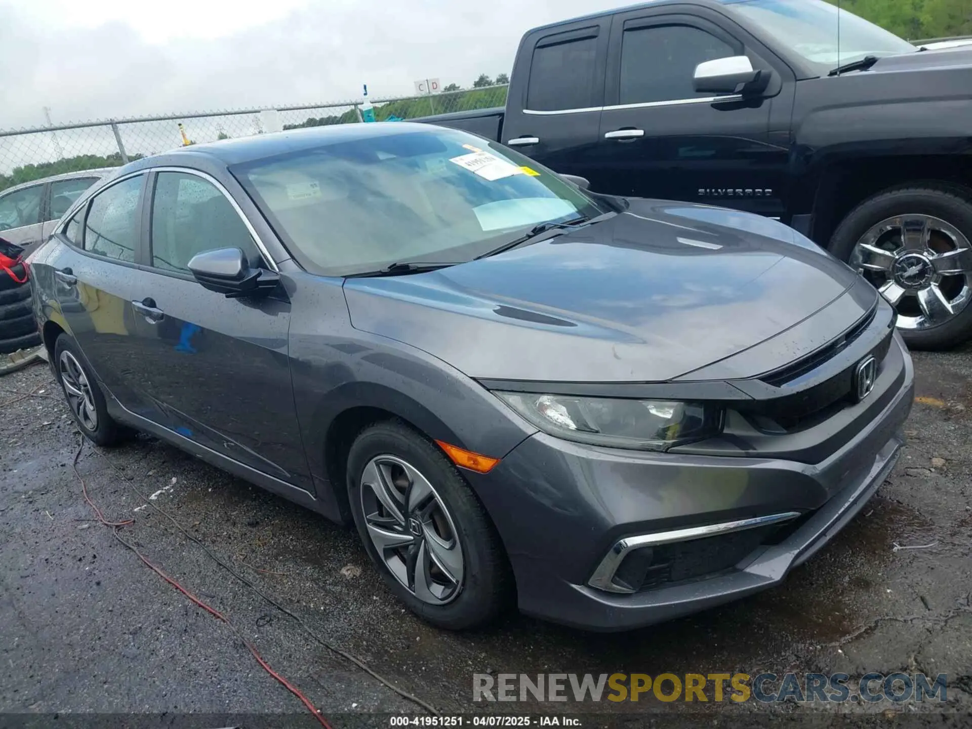 1 Photograph of a damaged car 2HGFC2F64KH570754 HONDA CIVIC 2019