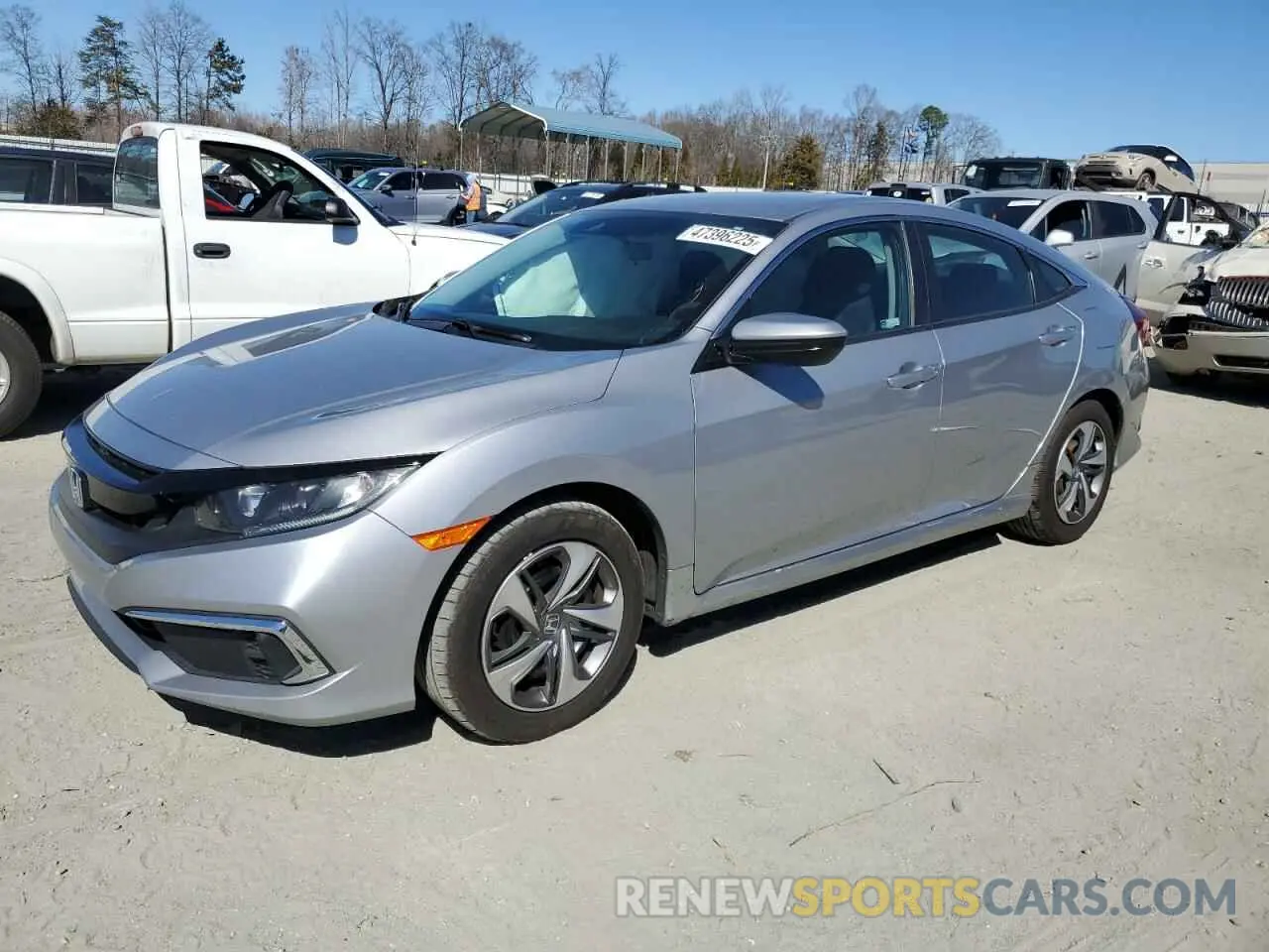 1 Photograph of a damaged car 2HGFC2F64KH601825 HONDA CIVIC 2019