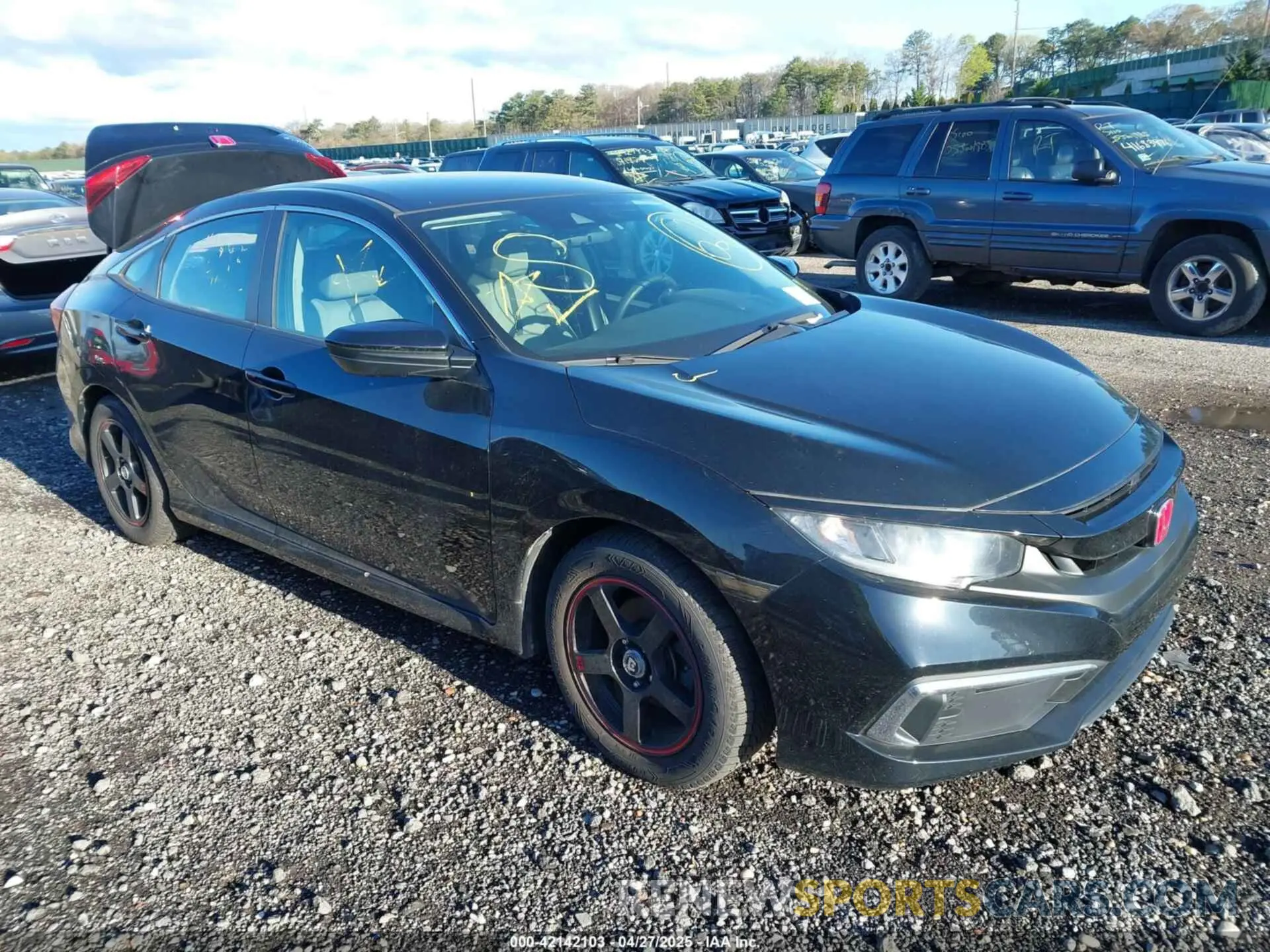 1 Photograph of a damaged car 2HGFC2F65KH523118 HONDA CIVIC 2019