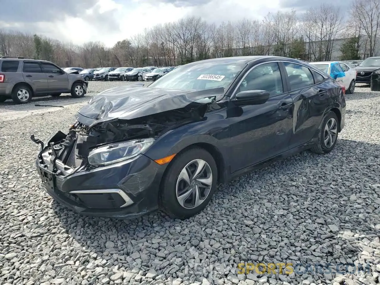 1 Photograph of a damaged car 2HGFC2F65KH538508 HONDA CIVIC 2019