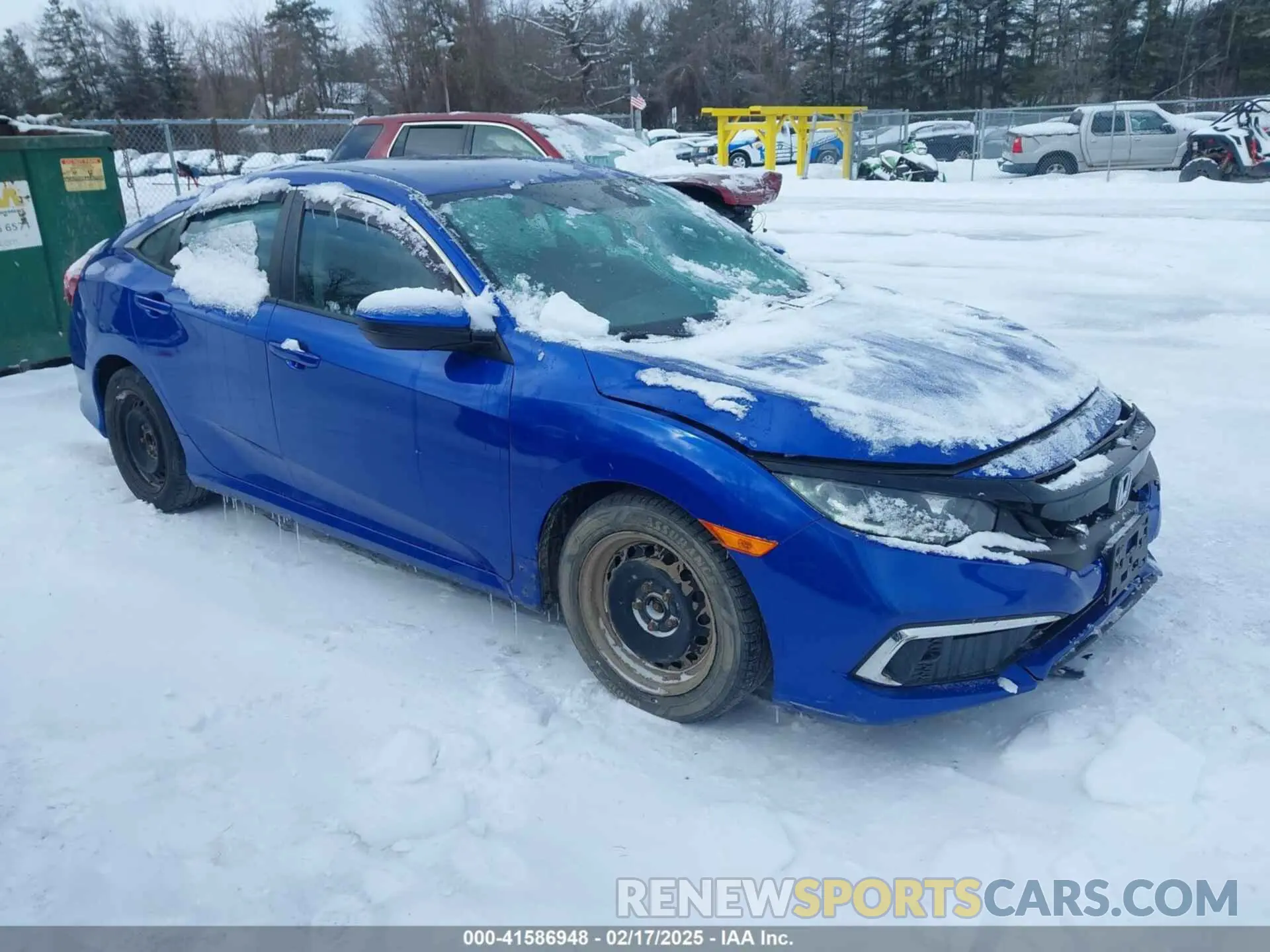 1 Photograph of a damaged car 2HGFC2F65KH540047 HONDA CIVIC 2019
