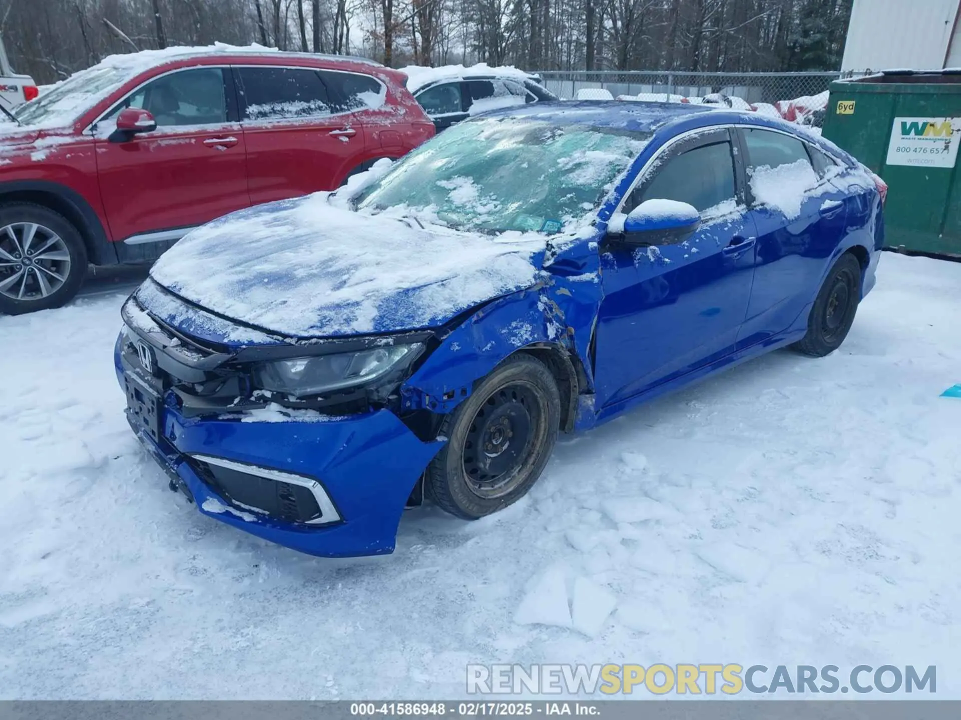 2 Photograph of a damaged car 2HGFC2F65KH540047 HONDA CIVIC 2019