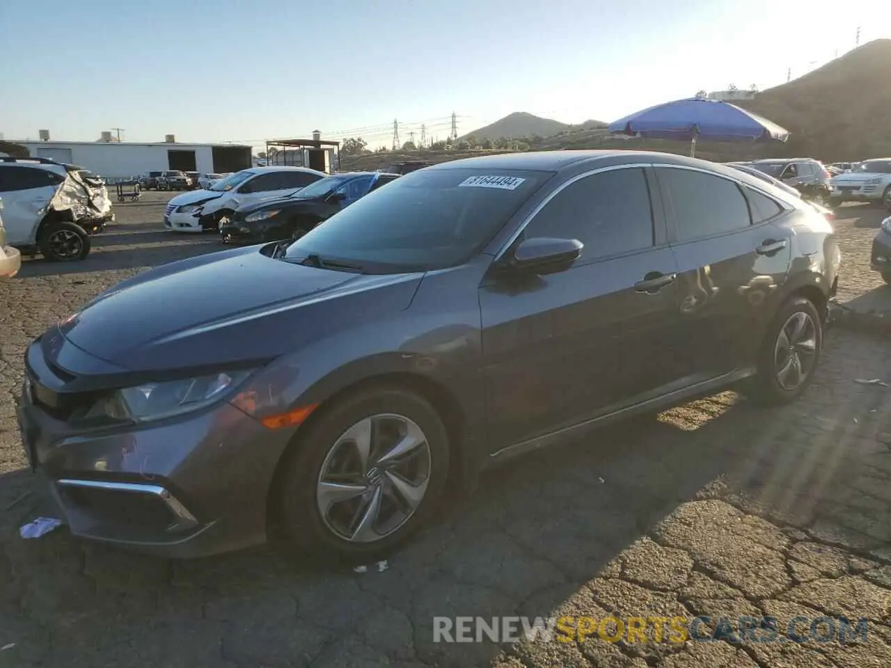 1 Photograph of a damaged car 2HGFC2F65KH551601 HONDA CIVIC 2019