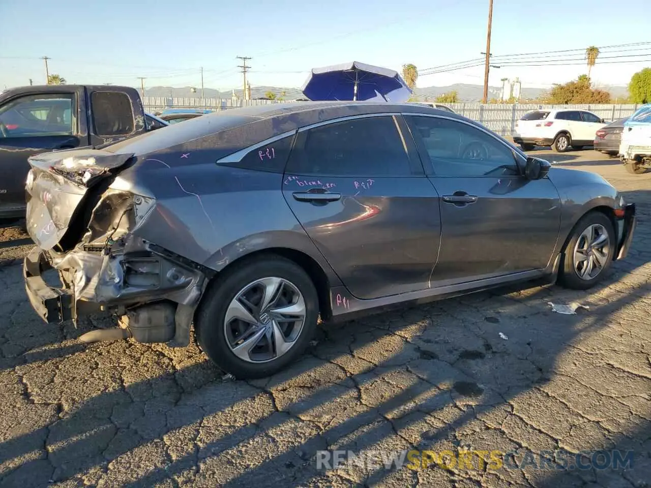 3 Photograph of a damaged car 2HGFC2F65KH551601 HONDA CIVIC 2019