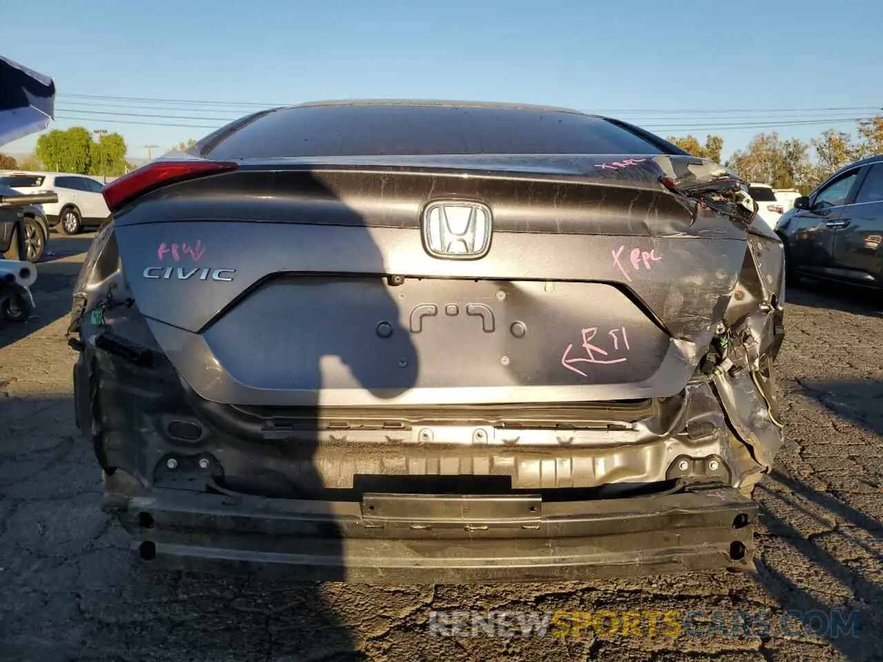 6 Photograph of a damaged car 2HGFC2F65KH551601 HONDA CIVIC 2019