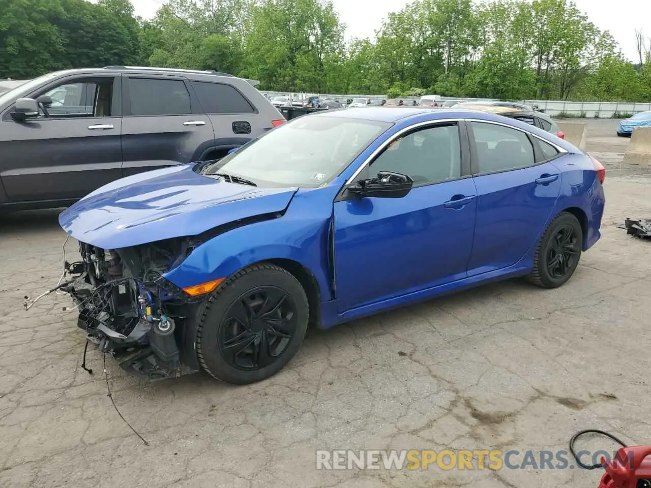 1 Photograph of a damaged car 2HGFC2F65KH554160 HONDA CIVIC 2019
