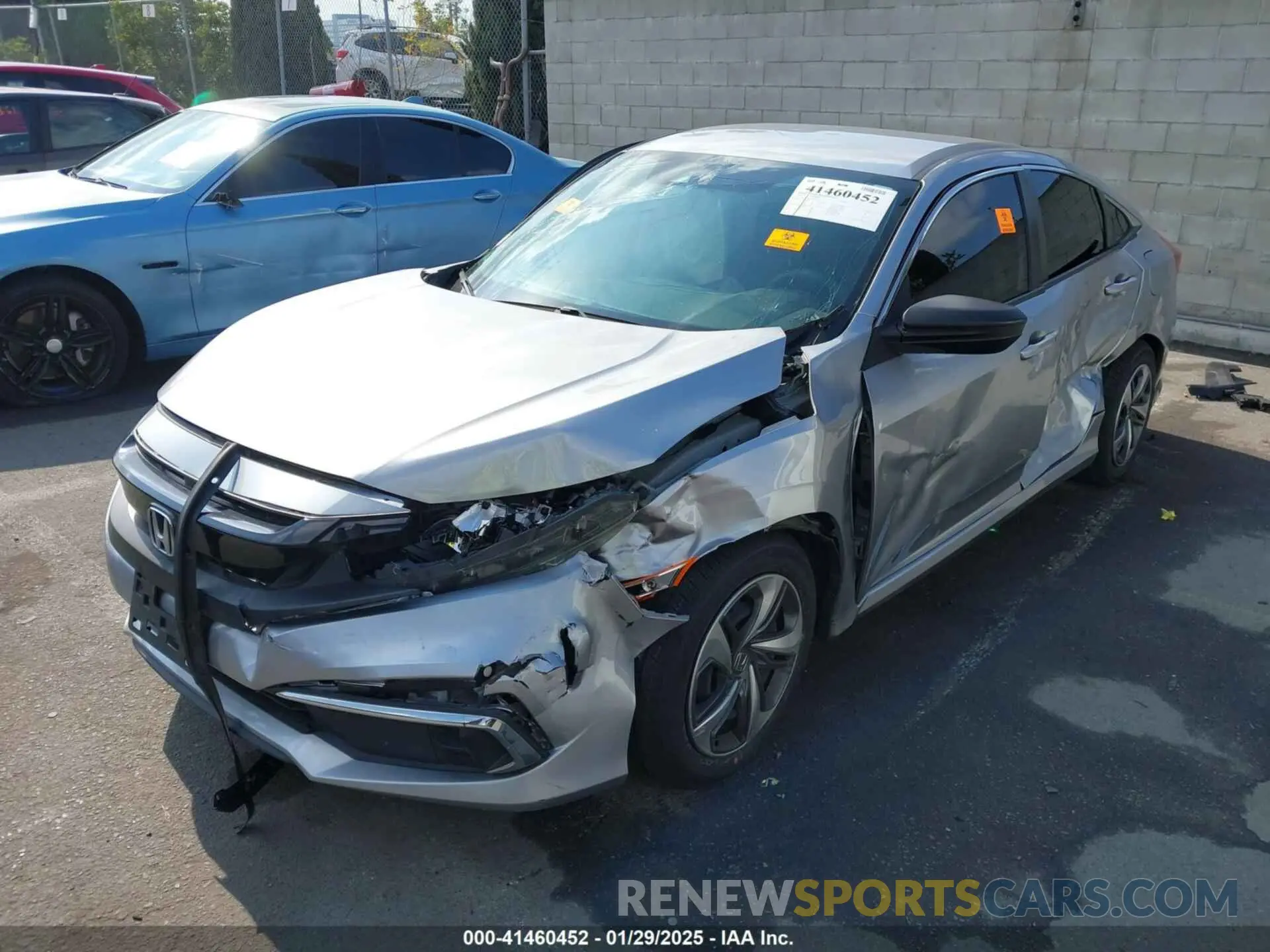 2 Photograph of a damaged car 2HGFC2F65KH555468 HONDA CIVIC 2019