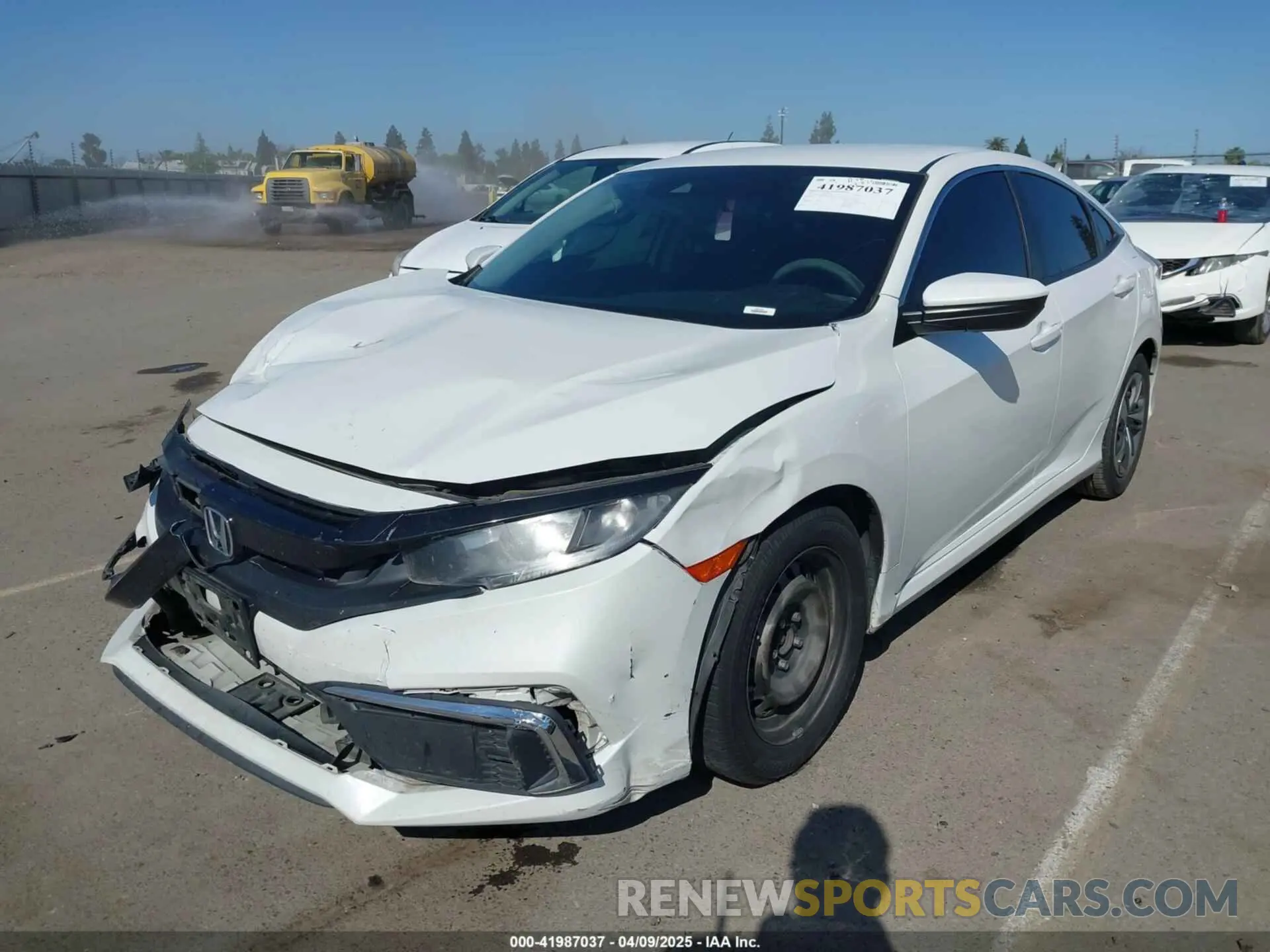 2 Photograph of a damaged car 2HGFC2F66KH522186 HONDA CIVIC 2019