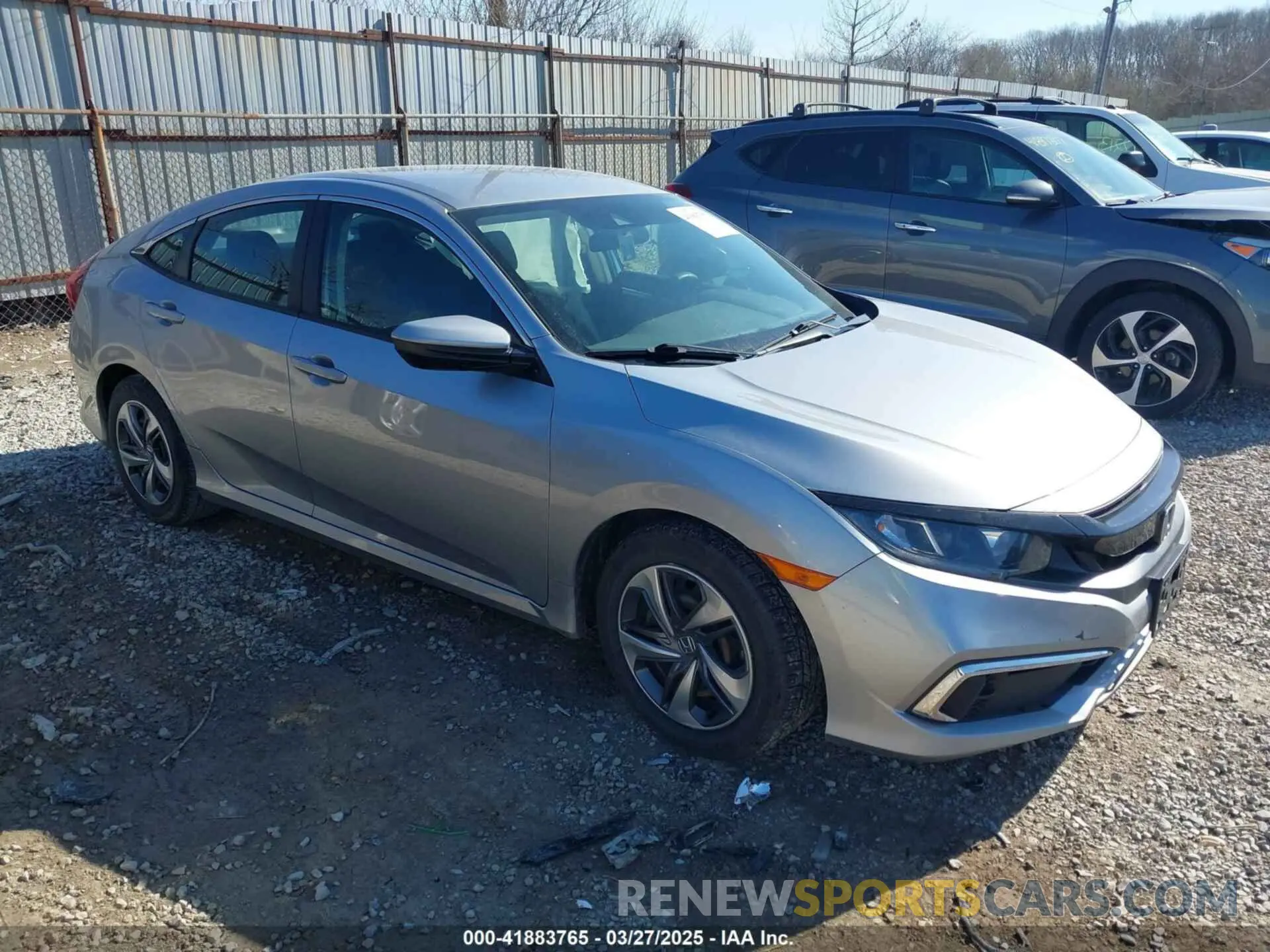 1 Photograph of a damaged car 2HGFC2F66KH543815 HONDA CIVIC 2019