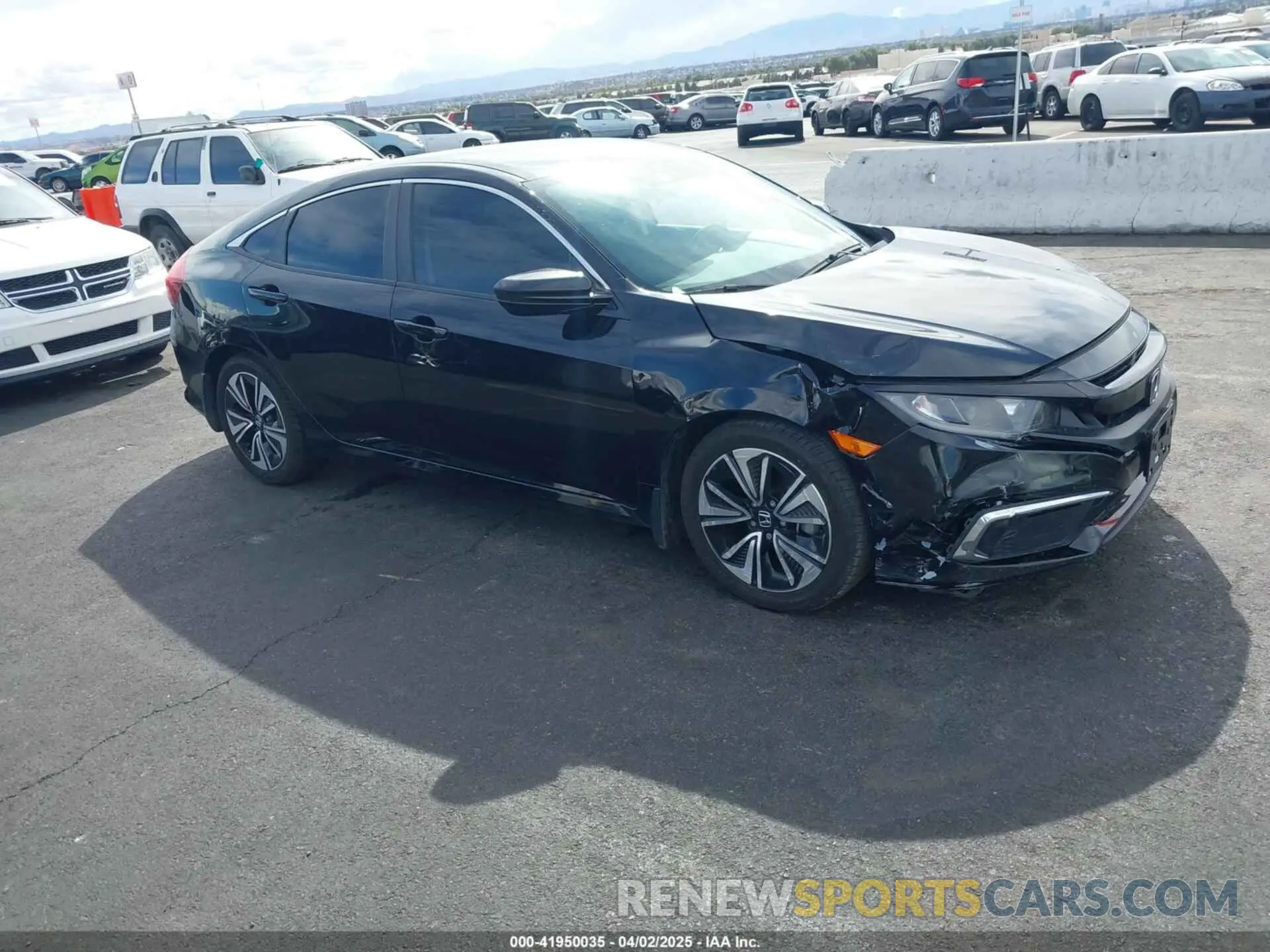 1 Photograph of a damaged car 2HGFC2F66KH547878 HONDA CIVIC 2019