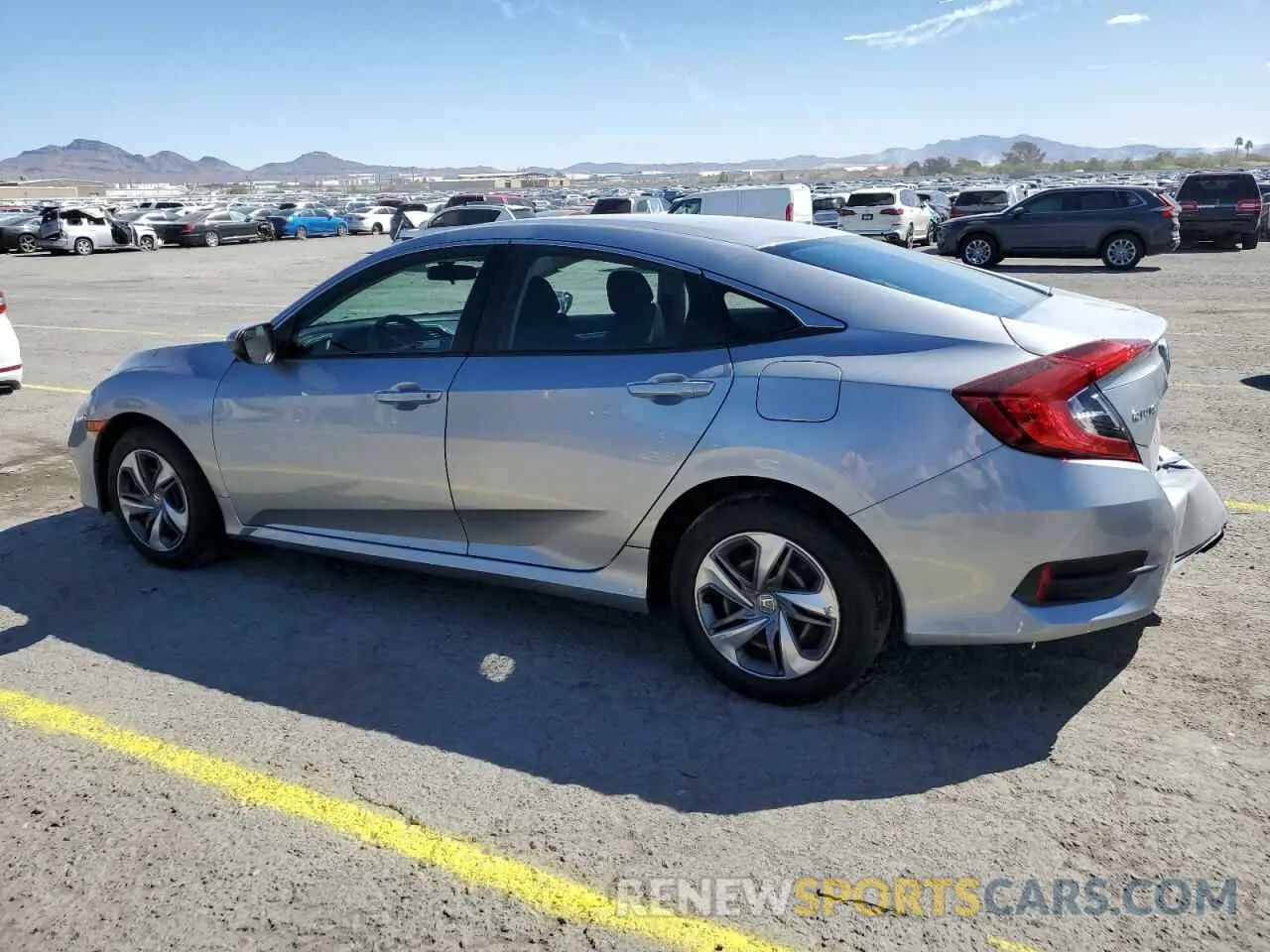 2 Photograph of a damaged car 2HGFC2F66KH548402 HONDA CIVIC 2019