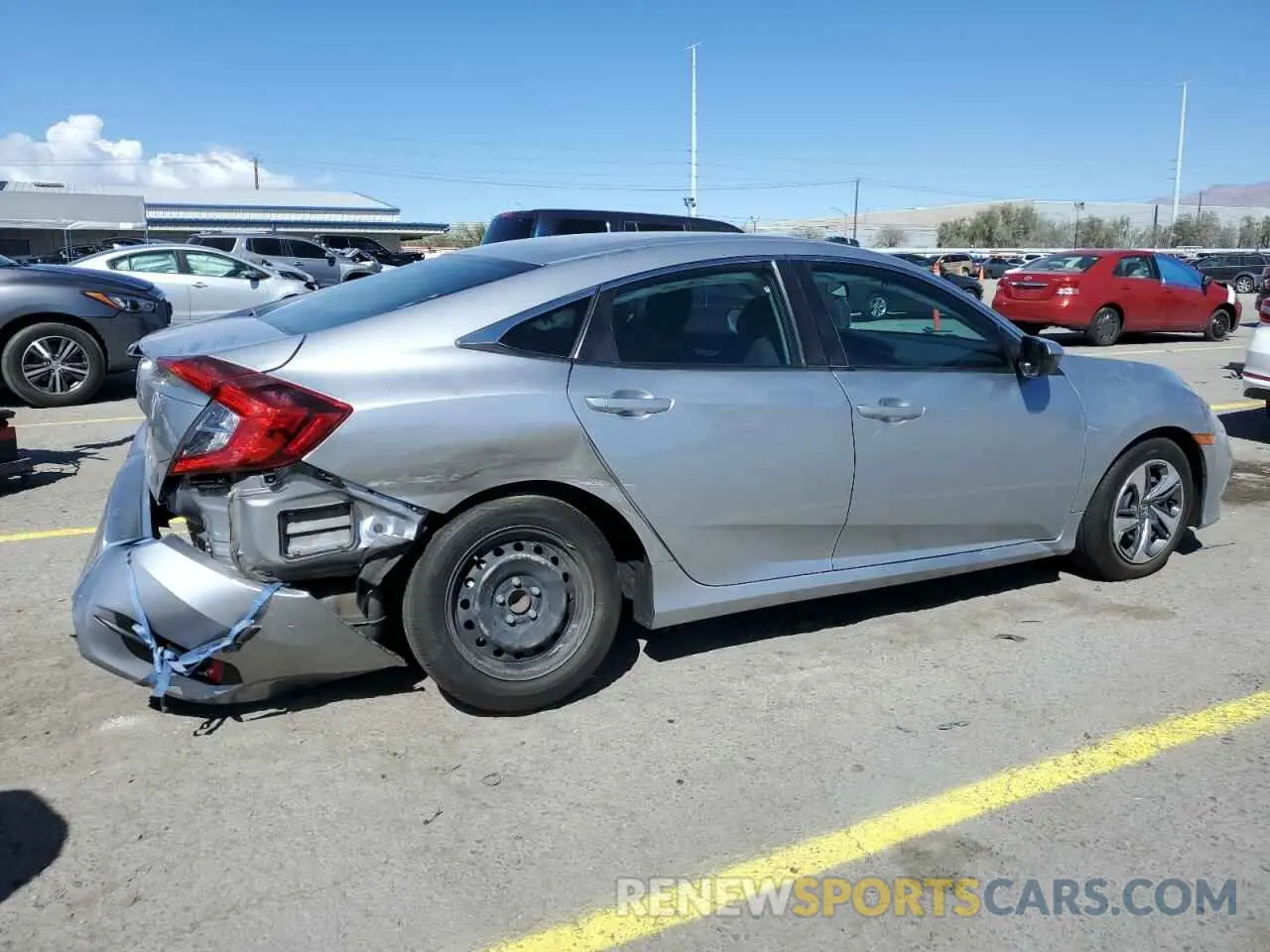 3 Photograph of a damaged car 2HGFC2F66KH548402 HONDA CIVIC 2019