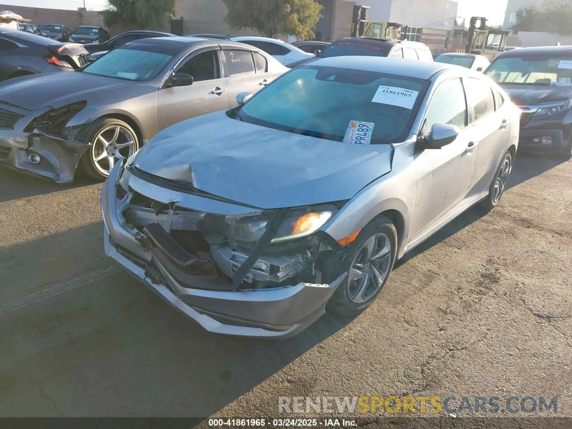 2 Photograph of a damaged car 2HGFC2F66KH550182 HONDA CIVIC 2019
