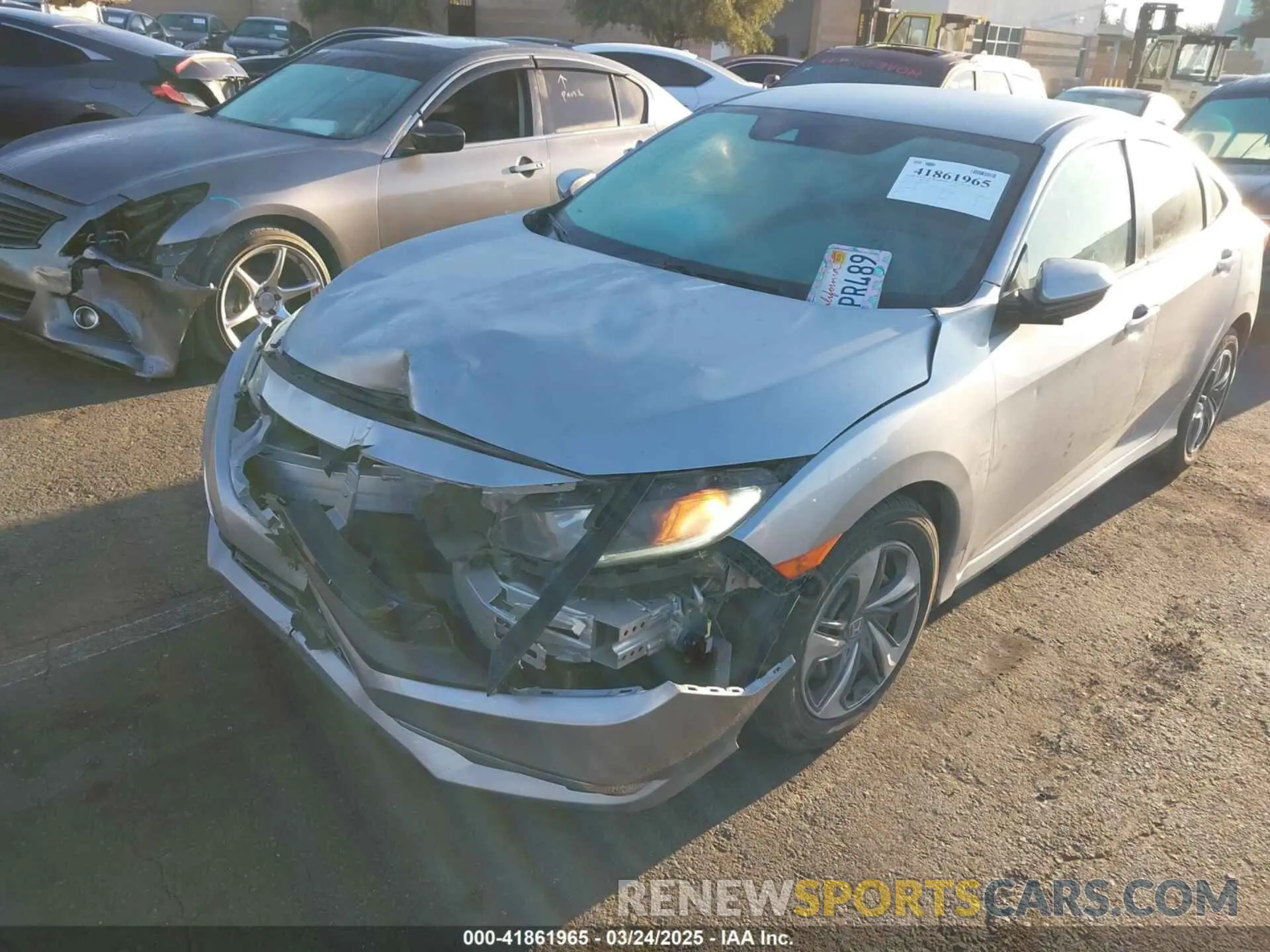 6 Photograph of a damaged car 2HGFC2F66KH550182 HONDA CIVIC 2019