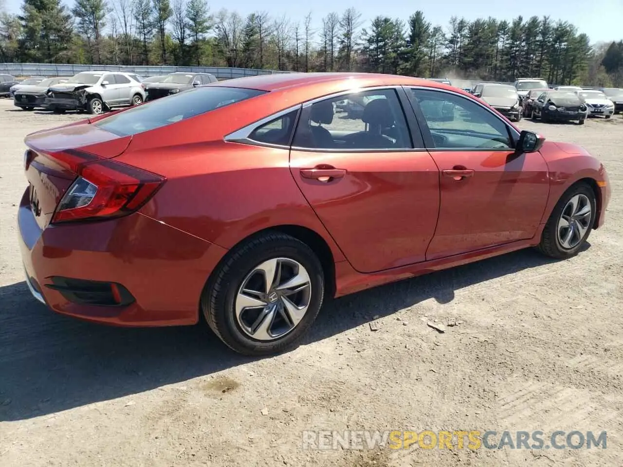 3 Photograph of a damaged car 2HGFC2F66KH552286 HONDA CIVIC 2019
