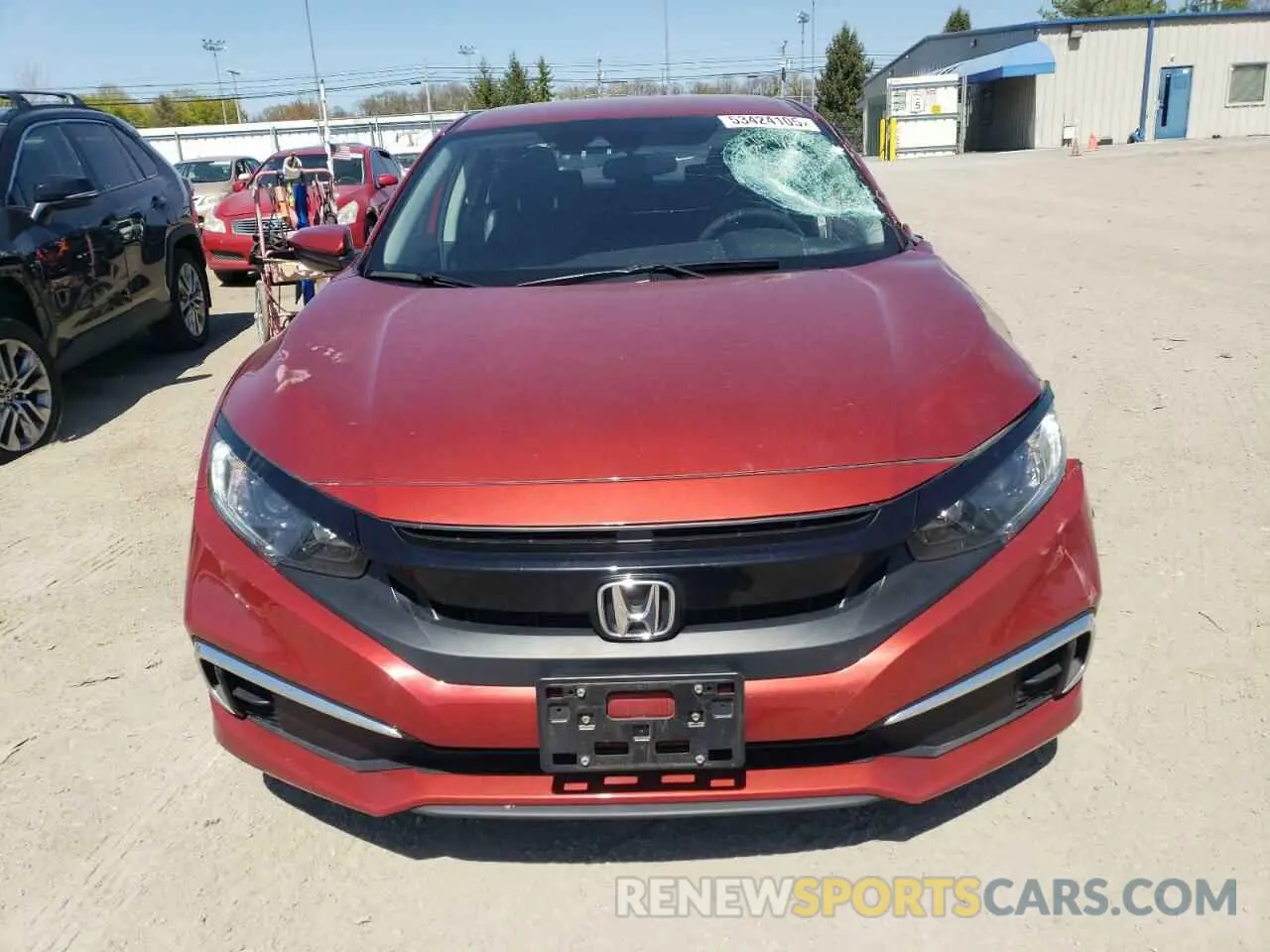 5 Photograph of a damaged car 2HGFC2F66KH552286 HONDA CIVIC 2019