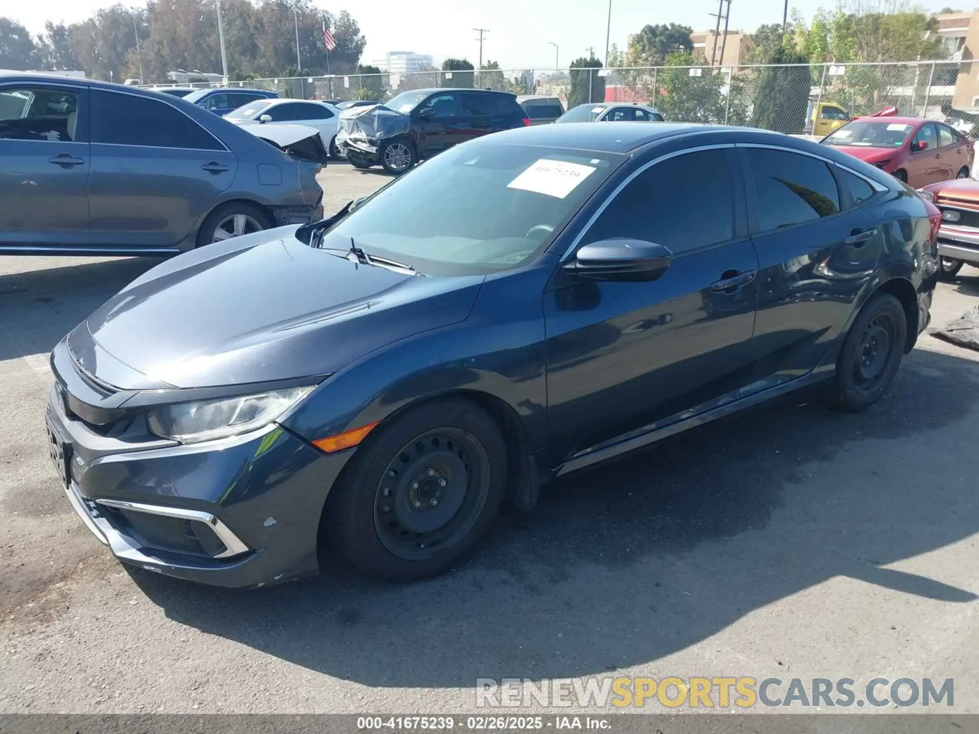 2 Photograph of a damaged car 2HGFC2F66KH564003 HONDA CIVIC 2019
