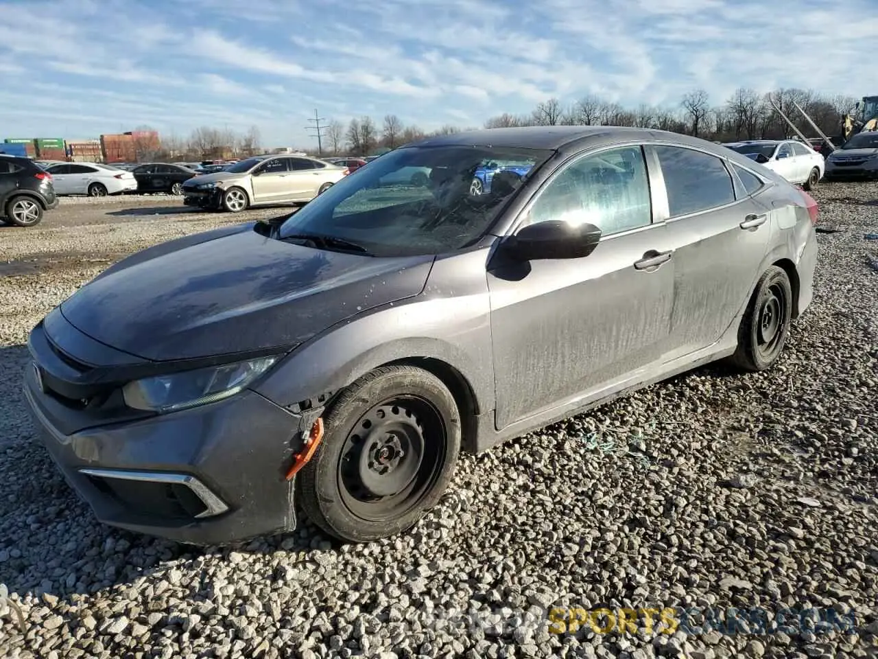 1 Photograph of a damaged car 2HGFC2F66KH567841 HONDA CIVIC 2019