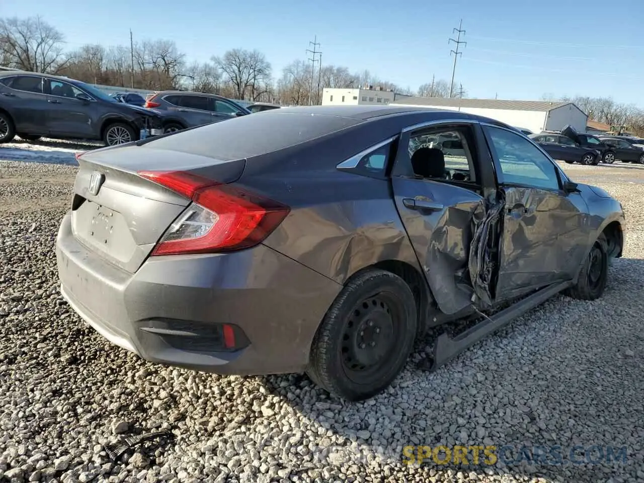 3 Photograph of a damaged car 2HGFC2F66KH567841 HONDA CIVIC 2019