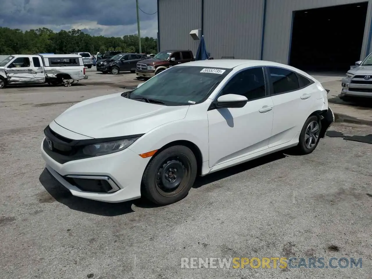 1 Photograph of a damaged car 2HGFC2F66KH576488 HONDA CIVIC 2019