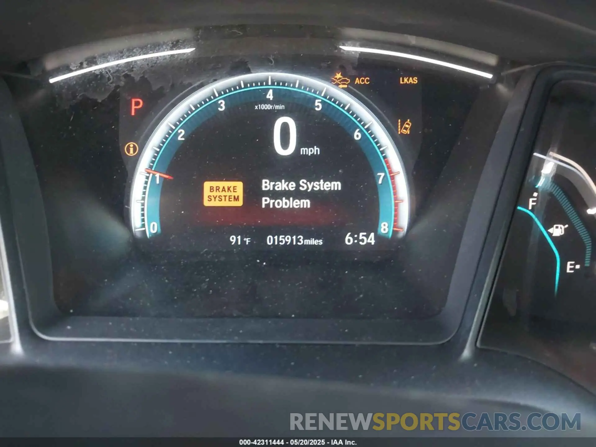 7 Photograph of a damaged car 2HGFC2F66KH598782 HONDA CIVIC 2019