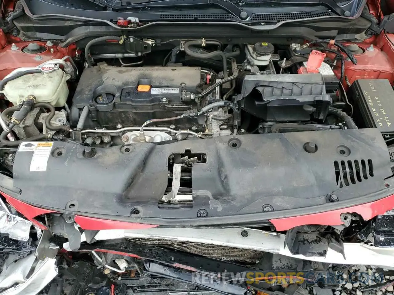 11 Photograph of a damaged car 2HGFC2F66KH606105 HONDA CIVIC 2019