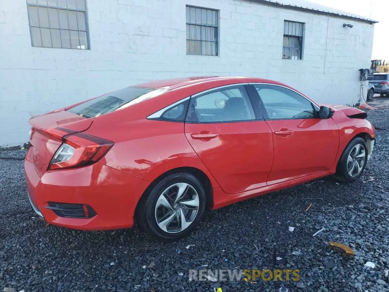 3 Photograph of a damaged car 2HGFC2F66KH606105 HONDA CIVIC 2019