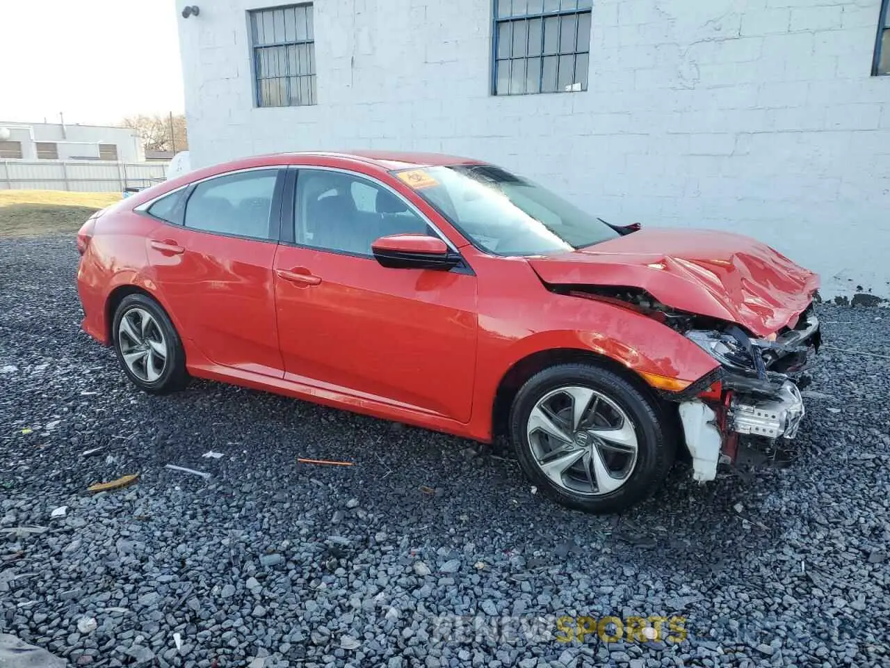 4 Photograph of a damaged car 2HGFC2F66KH606105 HONDA CIVIC 2019