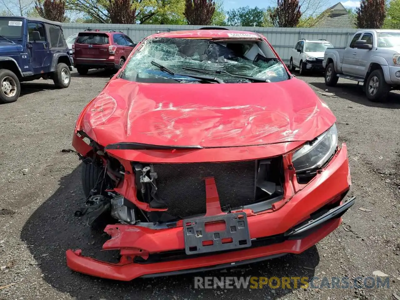 5 Photograph of a damaged car 2HGFC2F67KH506952 HONDA CIVIC 2019